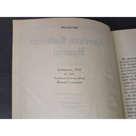 American Lutheran Hymnal 1930 Hardcover Vintage - Picture 4 of 16